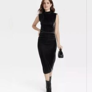 Soft Purple Velvet Dress